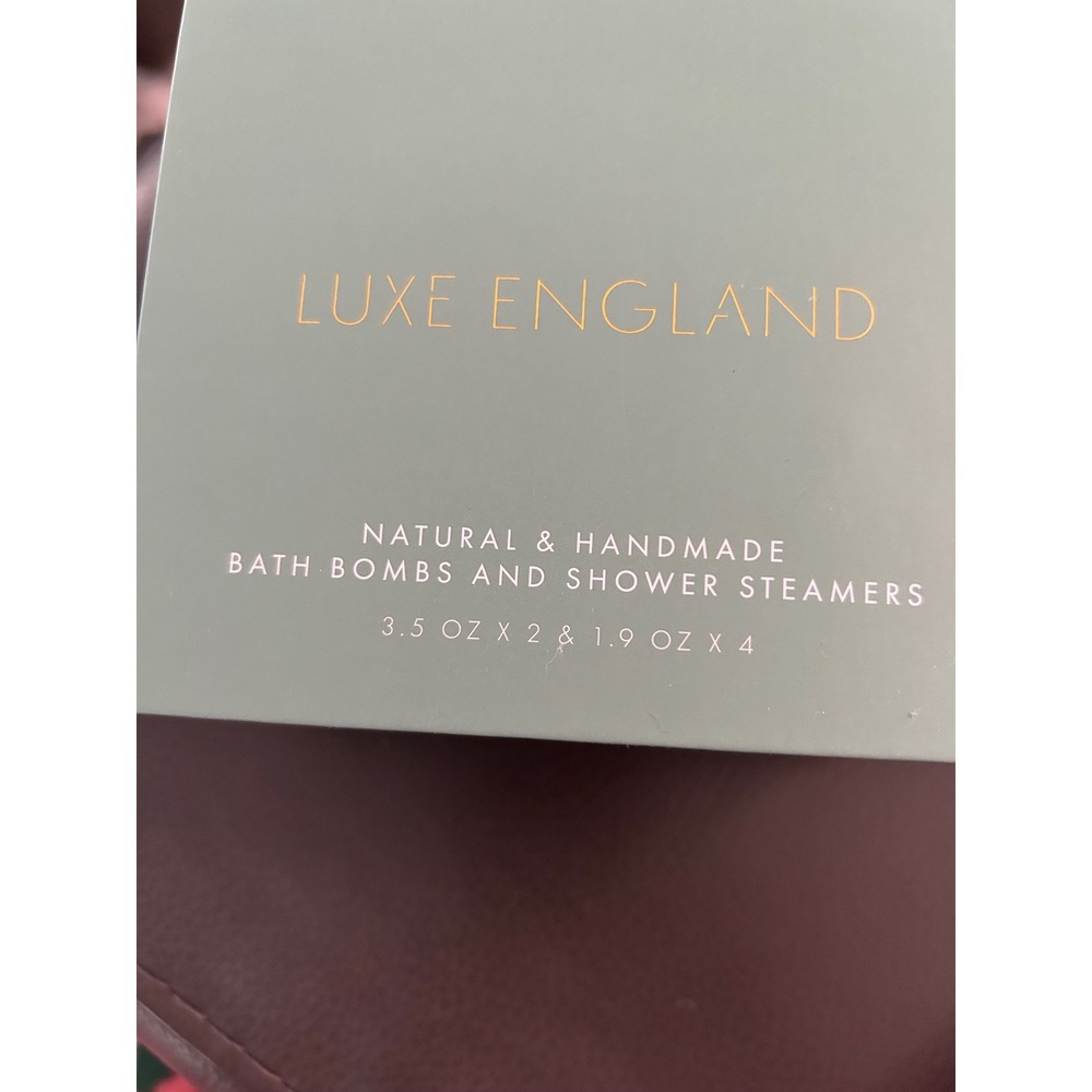 Luxe England Natural Handmade Bath Bombs and Shower Steamers Gift Set 6pc